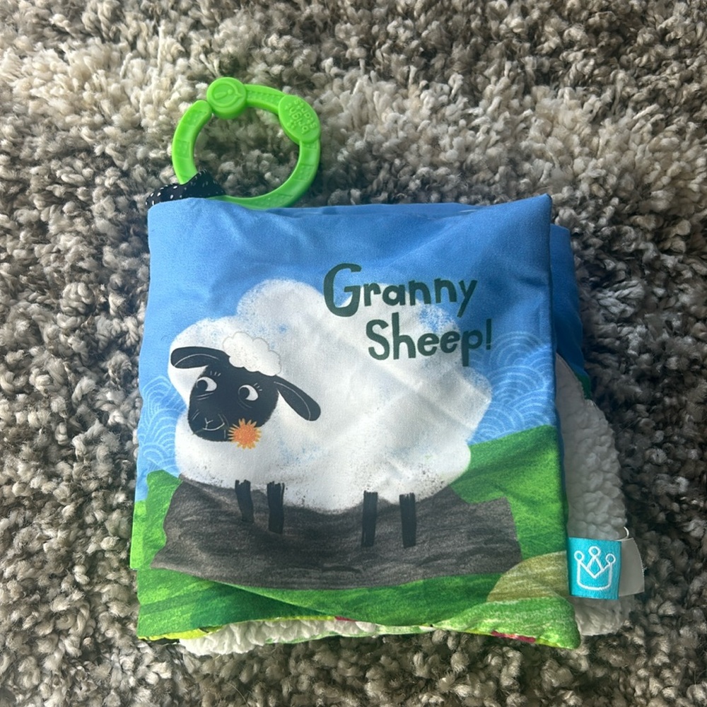 4/$15 Manhattan Toy Granny Sheep Reading And Learning Interactive Baby Soft Book